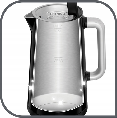 Електричний чайник Tefal KO851830, 1800 Вт, 1,7 л, чорний