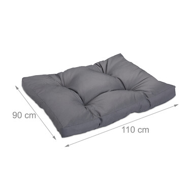Relaxdays Dog Bed, Grey