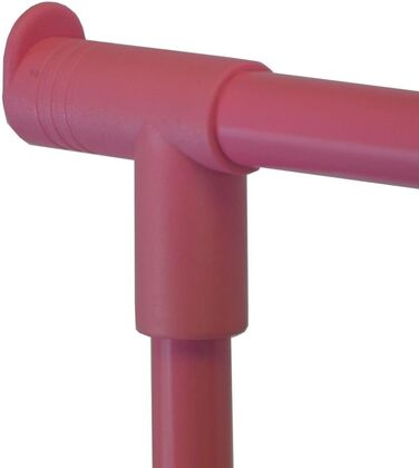 Home Vida Clothes Rack, Single Clothes Rail, Adjustable, Pink