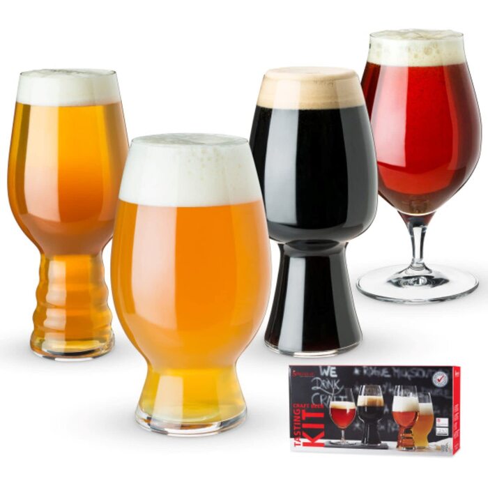 Набір келихів Spiegelau Kristall для дегустації пива 4 шт. Pilsner, Ale, IPA - Craft пиво, ручна робота, Німеччина, 700 мл