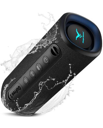 Портативна Bluetooth колонка StageSound 40W з басами, RGB підсвіткою, IP67 водонепроникна, TWS стерео, 12 год автономії для подорожей, кемпінгу, вечірок