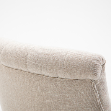 HOMCOM Cozy Upholstered Armchair with Backrest Cushion, Ideal for Reading and Relaxing, Linen-Look Fabric, 20.5 x 27.2 x 30.3 inches, Cream White
