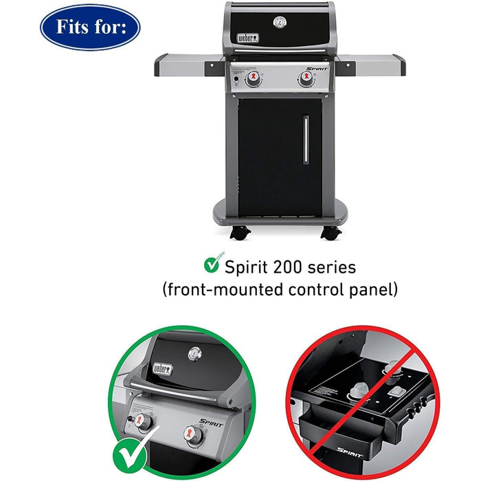 Решітка для гриля Weber Spirit I & II E210, E220, S210, S220 (2 шт.) - чавун, Denmay 7637