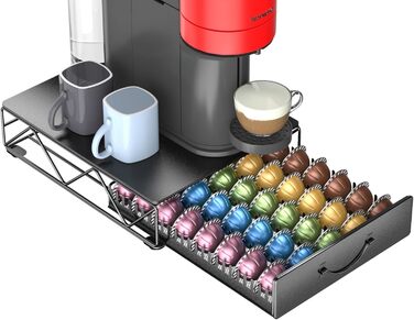 Тримач для капсул кави Nespresso Vertuo та Dolce Gusto на 50 капсул, металевий, для Nespresso машина (Vertuo 40)