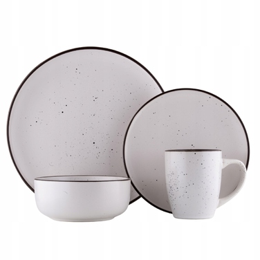 Обідній сервіз на 12 осіб, 48 предметів Premium: великі, маленькі та глибокі тарілки, а також чашки