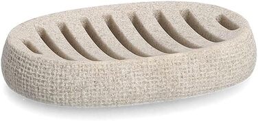 Миска для мила Zeller 18930 Natural, полірезин, бежева, 13 x 9 x 2 см