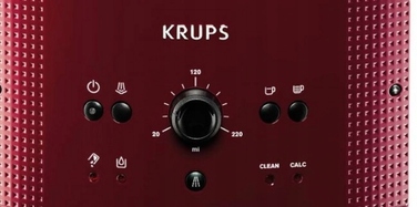 Автоматична кавомашина Krups EA8107, 1450 Вт, червона