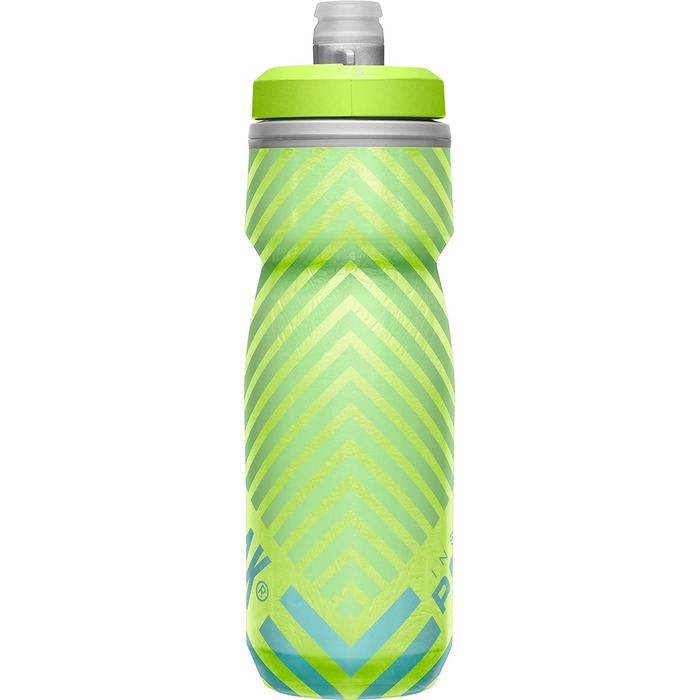 Пляшка для води CAMELBAK Podium Chill 620 мл для спорту, бігу, велоспорту, походів, подвійні стінки, лайм/синя