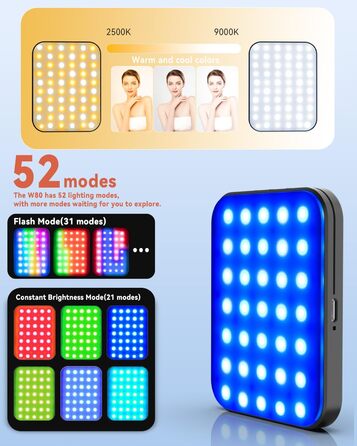 LED кільцеве світло Handy Licht для iPhone: 90 світлодіодів, RGB, магнітне кріплення, для фото та відео