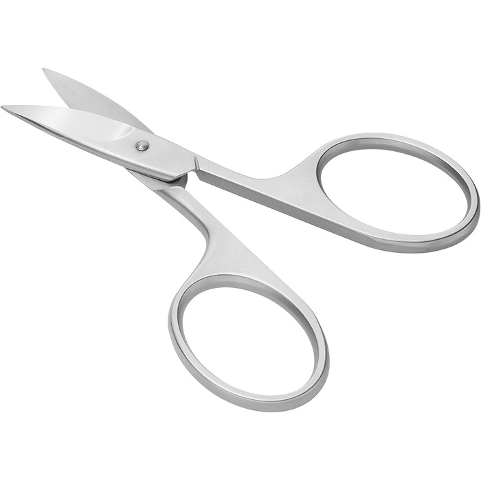 ZWILLING Nail Scissors (Sharp, slightly curved blade with micro-serrations, hypoallergenic, for fingernails and toenails), Premium, Silver, 90 mm