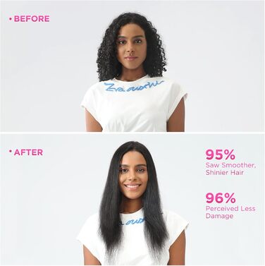 Іонізаційна випрямляюча щітка PARWIN PRO BEAUTY з LED-дисплеєм, захистом від опіків, швидким нагрівом та 4 температурними режимами (чорна)