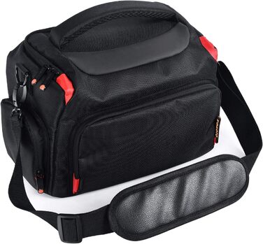 Сумка для камери FOSOTO велика, на плече, сумісна з Nikon d5600 d3500 D3200 D3300, Canon, Sony, водонепроникна