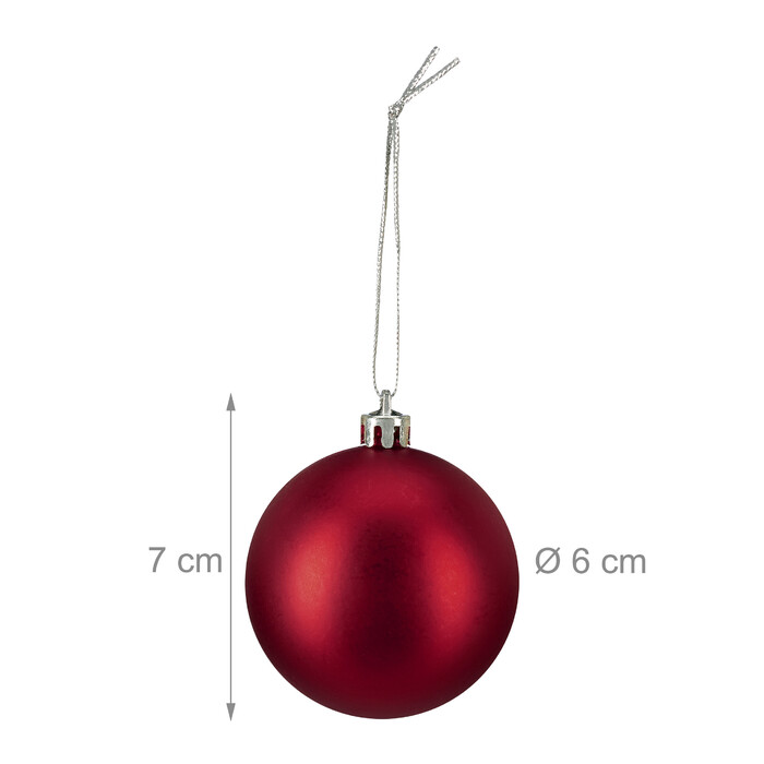 Relaxdays Set of 100 Christmas Baubles