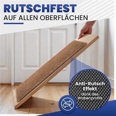 Килимок придверний Mibao SoftStep Luxus 60x90 см, коричневий - антиковзкий, вологопоглинаючий, для дому та коридору, машинне прання