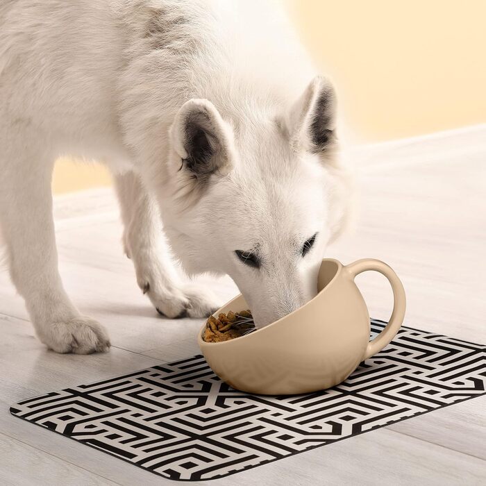 Миска для собак DogBuddy, великі миски для собак, неслизька миска для корму та води для собак (Стандарт, Білий пісок) Стандарт Білий пісок