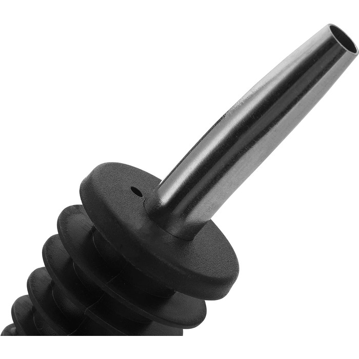 Наливник для пляшок Westmark Inox Eco-Pour, нержавіюча сталь, з кришкою та повітряною трубкою, чорний/хромований, 45372280