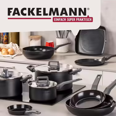 Fackelmann Grill Pan 28cm Statement – Ceramic Coated Pan - Recycled Aluminium with Non-Stick Coating – Suitable for all hob types including induction, PFAS-free 28 cm Grill Pan
