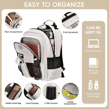 Шкільний рюкзак для хлопчика-підлітка, 2025, великий рюкзак для школи, гімназії, старшої школи, водонепроникний, для ноутбука 15.6