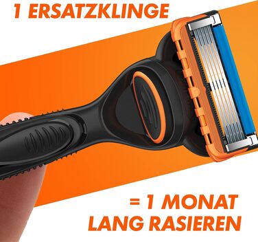 Чоловіча бритва Gillette Fusion 5 Power, металева, чорна (бритва + 1 змінне лезо)