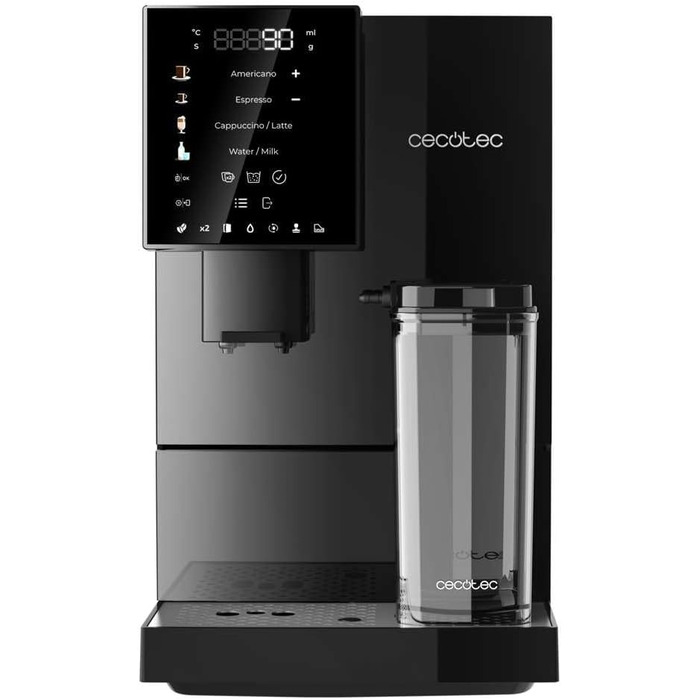 Кавомашина Cecotec Cremmaet Compactccino 1350 Вт, 19 бар, з автоматичним очищенням, вбудованим млином і Thermoblock, чорна