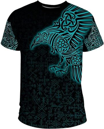 Лонгслів з капюшоном LOUON Viking для чоловіків: нордичний дизайн, міцний матеріал, стильний повсякденний одяг (XXL)