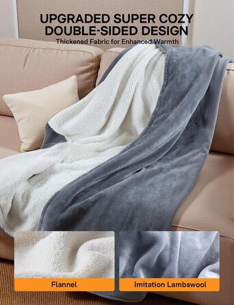 Електрична ковдра ALLJOY з автовимкненням, 180x150 см, 9 рівнів нагріву, для подарунків чоловікам та жінкам