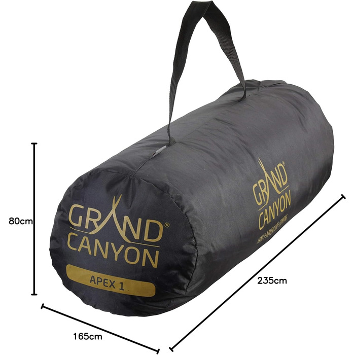 Намет GRAND CANYON Apex 1 Capulet Olive для кемпінгу, 1-місний