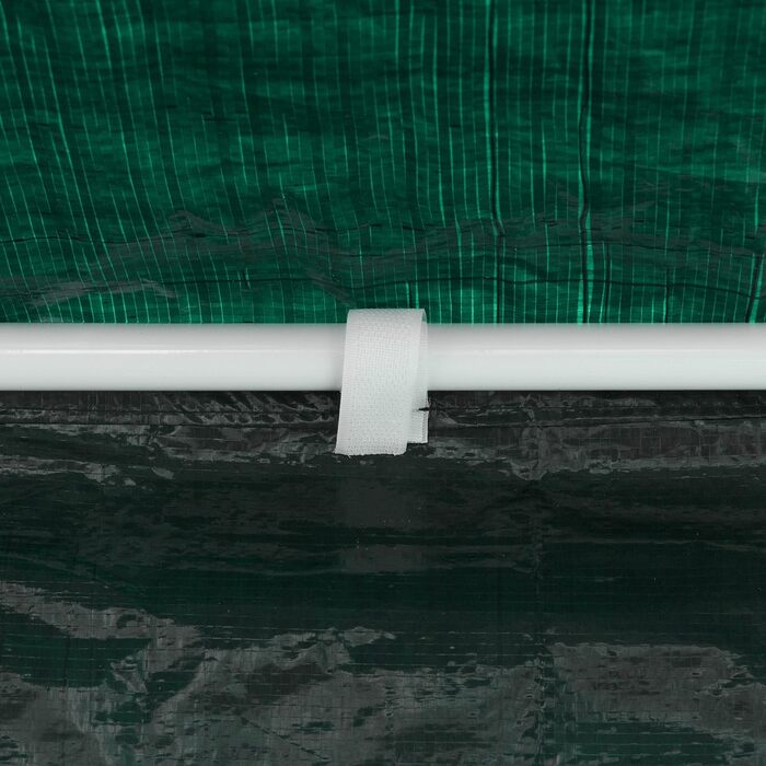 Relaxdays Pavilion Side Wall Set, 4-Piece, 3 Walls, Window, Side Panel with Zipper, Plastic, WxH 2x3 m, Green