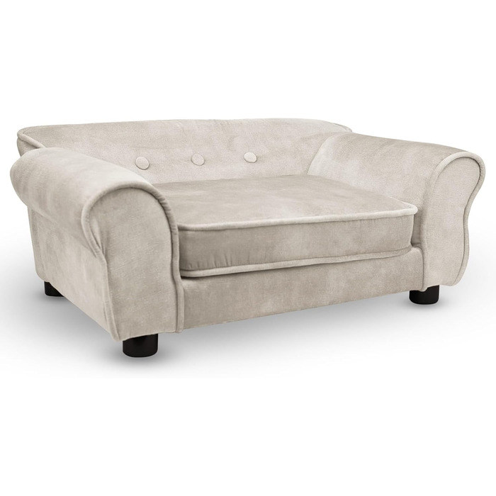 Диван для домашніх тварин MG Design темно-зелений: міцний дерев'яний каркас, м'яке оздоблення, легкий у догляді. Підходить для собак та котів, готовий до використання. Розмір W12 (Ширина – W01)