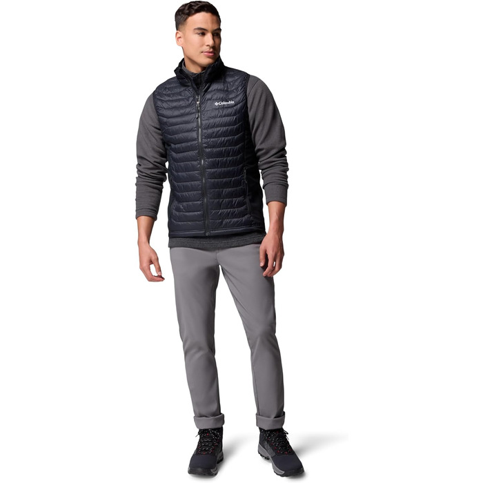 Жилет Columbia Powder Pass Hybrid - чоловічий, утеплений, чорний (L)