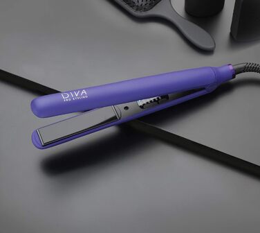 Випрямляч для волосся Diva Pro Styling Digital Styler фіолетовий з автоматичним вимкненням