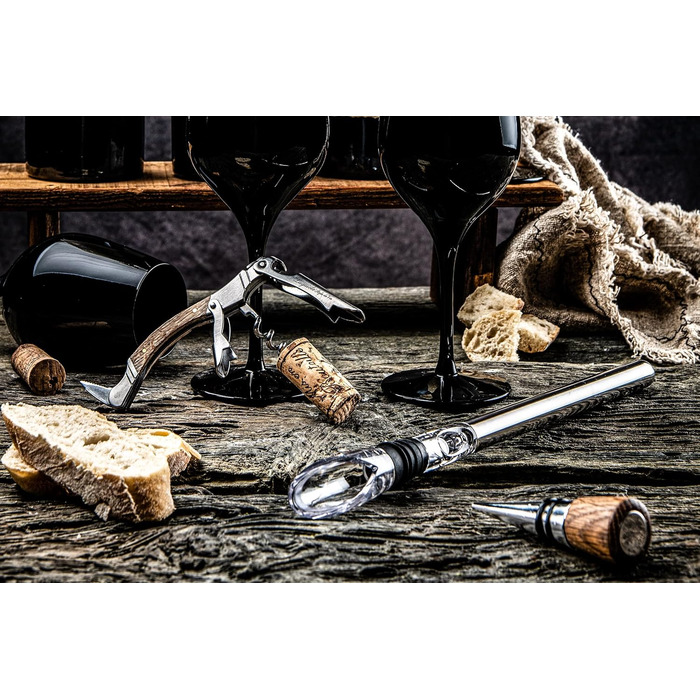 Набір Laguiole Style de Vie з відкривачем для пляшок, 6 предметів, з дубовим деревом