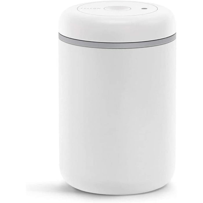 Atmos Vacuum Containers for Coffee and Food, 1.2 Liter, Matte White, Large (1.2 L)