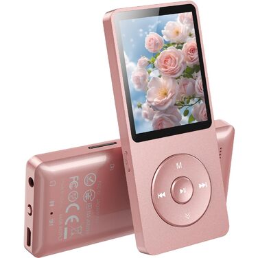 MP3 плеєр AGPTEK 64GB Bluetooth 5.3, Радіо, 1.8