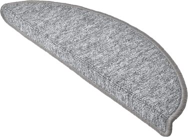 Килимок на сходи Beautissu ProStair 55x15 см (15 шт.) - сірий, самоклеючий, для вузьких сходів