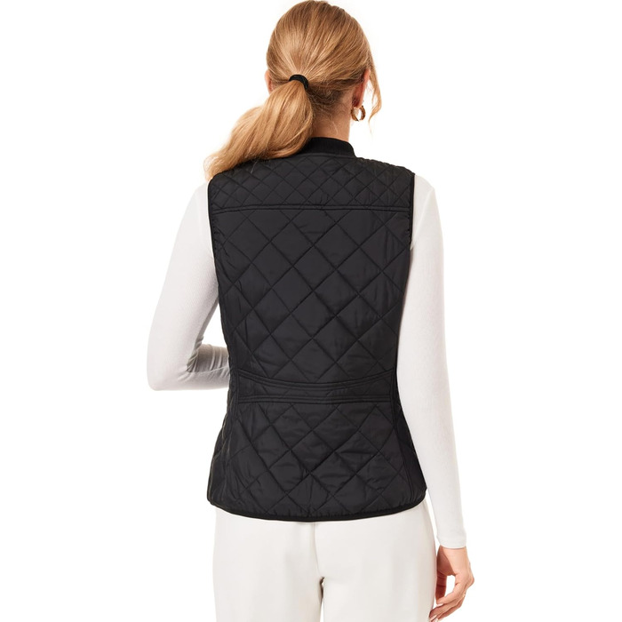 Жіноча степкова жилетка Fuinloth з рифленим коміром, чорна