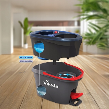 Обертова швабра Vileda H2prO: відро з системою чистої води