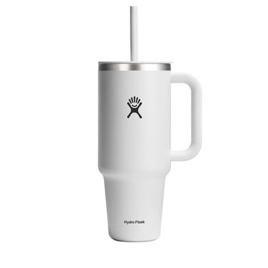 Термостакан Hydro Flask Travel Tumbler 1.2 л з трубою, нержавіюча сталь, вакуумна ізоляція, White