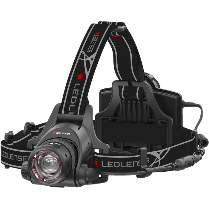 Ліхтар налобний Ledlenser H14R.2, LED, акумуляторний, 1000 люмен, до 35 годин, червоне світло, фокусування однією рукою