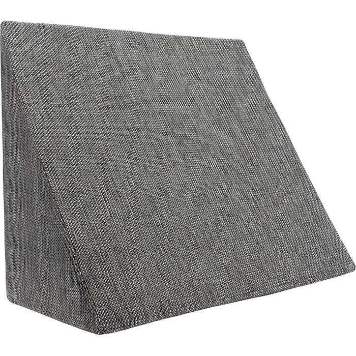 Подушка для сну та читання Formalind XL 60x50x30 см сірого кольору. Знімна та пральна наволочка. Подушка для рефлюксу.