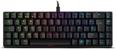 Ozone Gaming Gear Double TAP: Клавіатура + Миша для ігор, RGB підсвітка, AVAGO сенсор, 4000 DPI