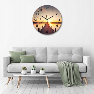 Настінний годинник Tulup багатоколірний, 60 см