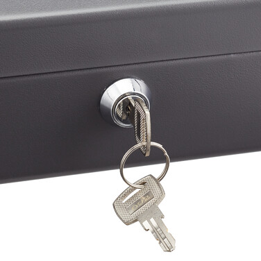 Relaxdays Cash Box with 2 Keys
