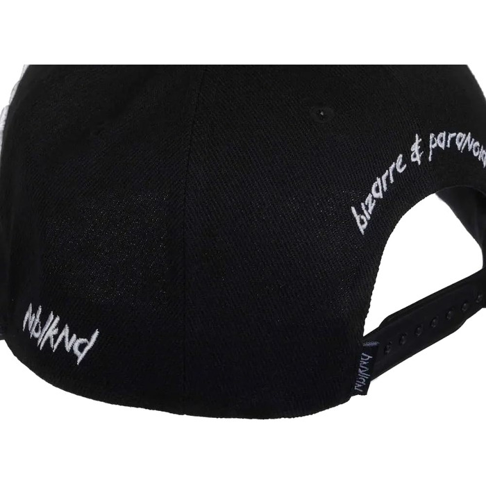 Кепка Snapback Nebelkind Insane Child чорно-біла, універсальний розмір, регульована, унісекс, якісна бейсболка в стилі streetwear