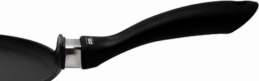 ELO Crepe Pan, 28 cm, ALUCAST - Frying pan made of energy-saving cast aluminum with non-stick coating, suitable for ceramic, gas, electric, and induction cooktops - dishwasher safe, Color: Black (28 cm NEW, Crepe Pan)
