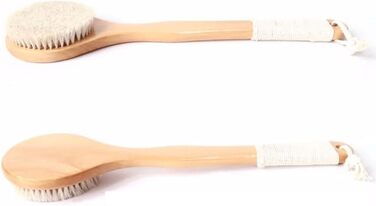 CambOs Long Handle Shower Brush for Women, Horsehair Bath Brushes, Bath and Body Brushes, Back Scrubber for Shower for Men