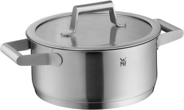 Набір каструль WMF Comfort Line Induktion 5-ти частинний з кришкою з термоскла, Cromargan нержавіюча сталь, з маркуванням, для індукційних плит, стійкий, без покриття
