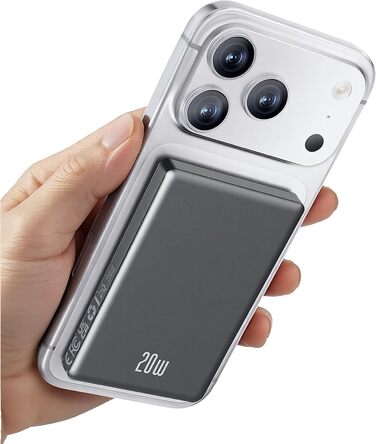 Power Bank Ntaanoo з MagSafe для iPhone 16/15/14/13/12 (10000mAh, 20W, бездротова зарядка)