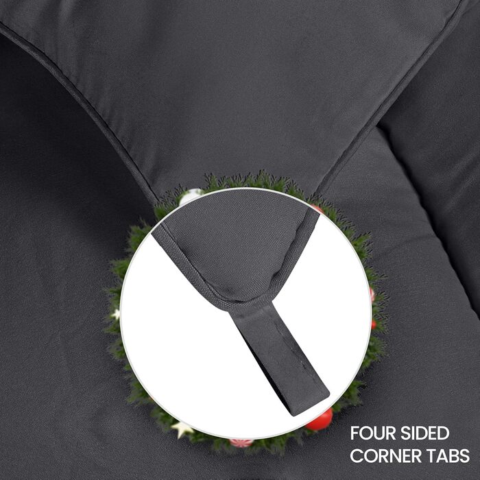 Ковдра Utopia Bedding - всесезонна, 370 GSM, дихаюча, стеганий наповнювач, супер м'яка (білий) - 200 x 220 см, сірий