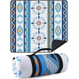 EXTSUD Piknik Decke Outdoor 200x200cm - Водостійкий плед для пікніка та кемпінгу з ручкою